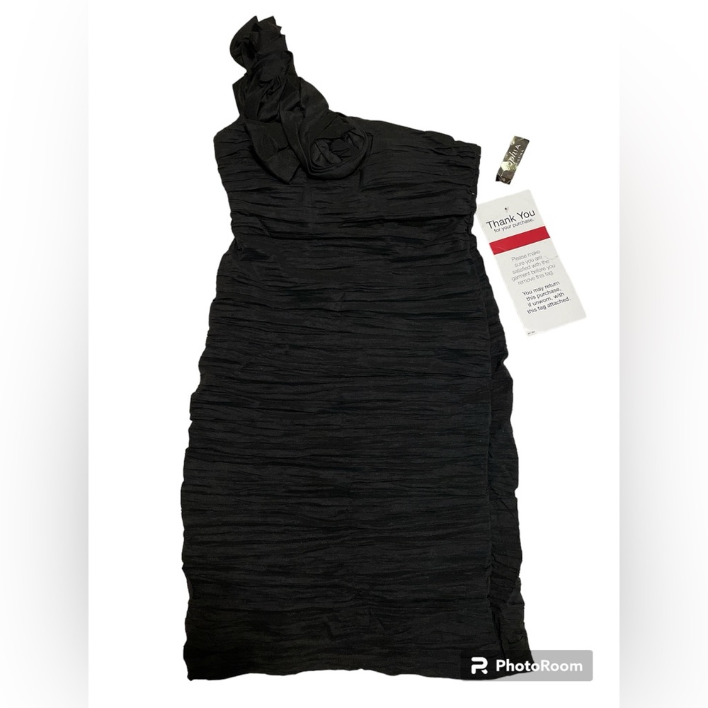 Stunning Sophia Christina One-Shoulder Body-Con Cocktail Dress. NWT.